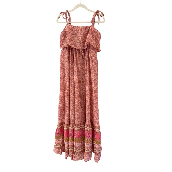 FREE PEOPLE Tangier Babydoll Tiered Sundress Maxi Dress, Size L NWT - Picture 3 of 12